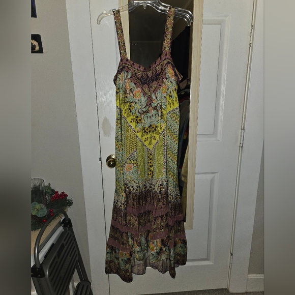 Anthropologie Lovett Tiered Botanical Maxi Dress - Picture 2 of 7